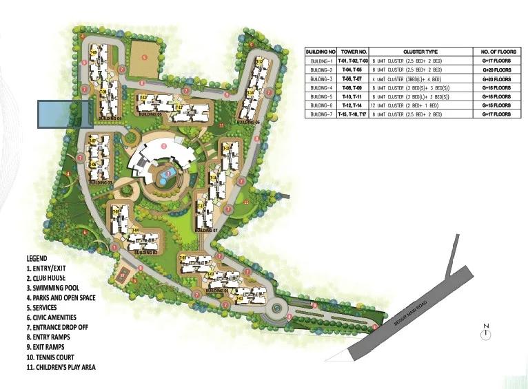 Layout plan of Prestige Song Of The South
