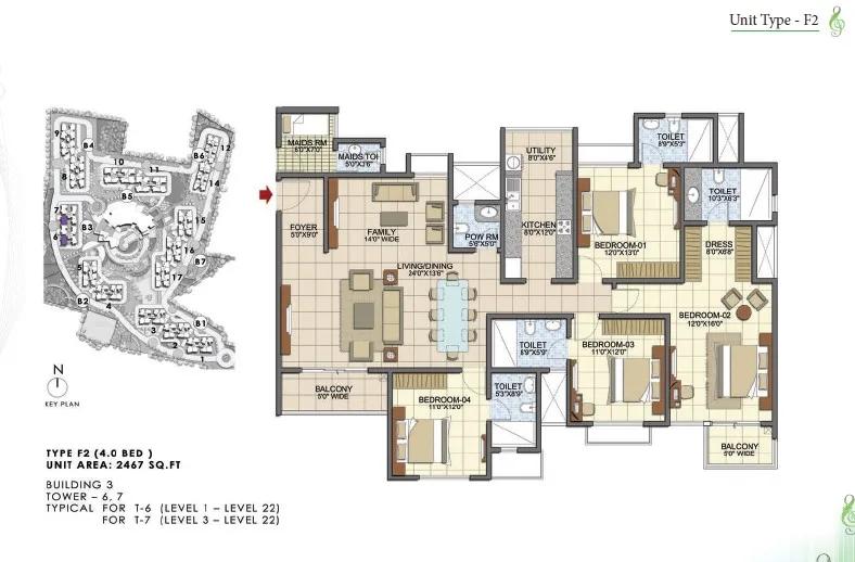 Prestige Song Of The South floor plan 2