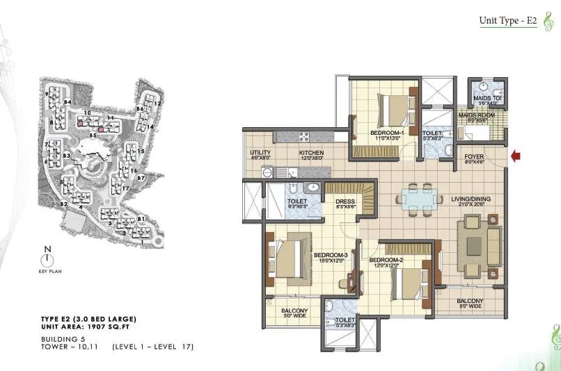 Prestige Song Of The South floor plan 8