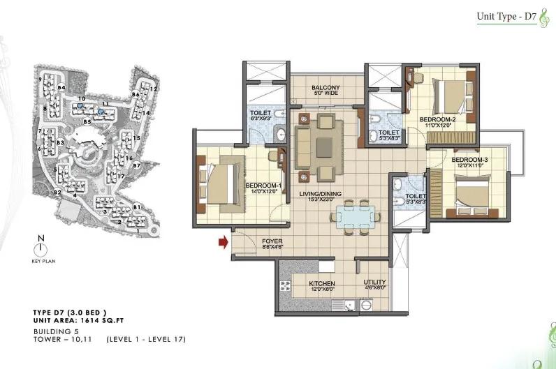 Prestige Song Of The South floor plan 15