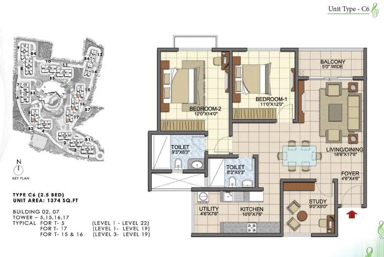 Prestige Song Of The South floor plan 22