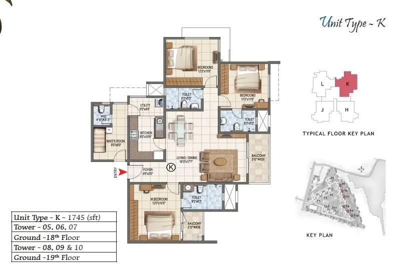 Prestige Lake Ridge floor plan 13