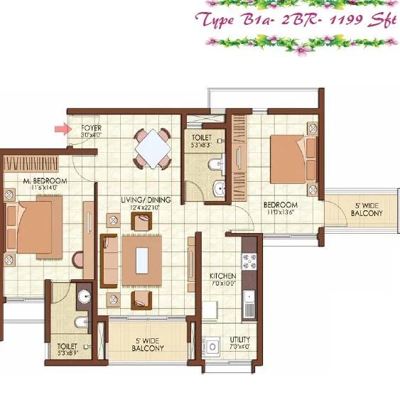 Prestige Kew Gardens floor plan 9