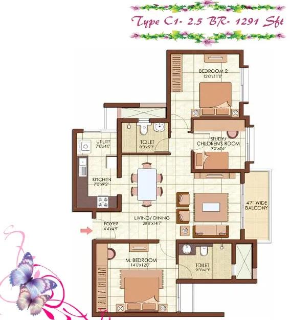 Prestige Kew Gardens floor plan 21