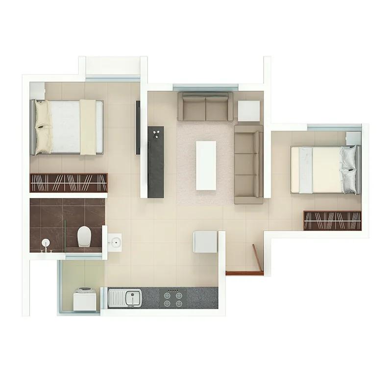 Rohan Akriti floor plan 1