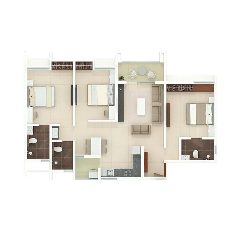 Rohan Akriti floor plan 6