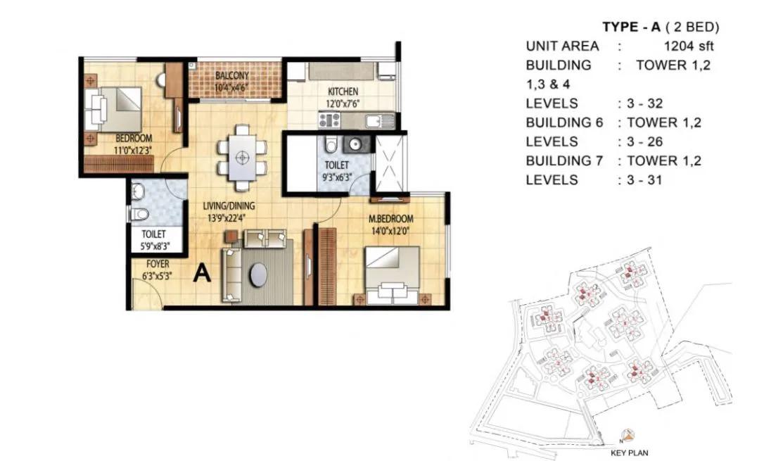Prestige Falcon City floor plan 18