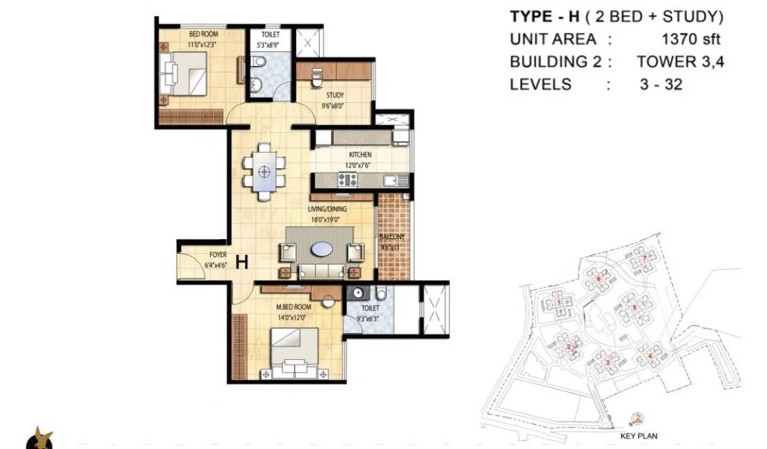 Prestige Falcon City floor plan 20
