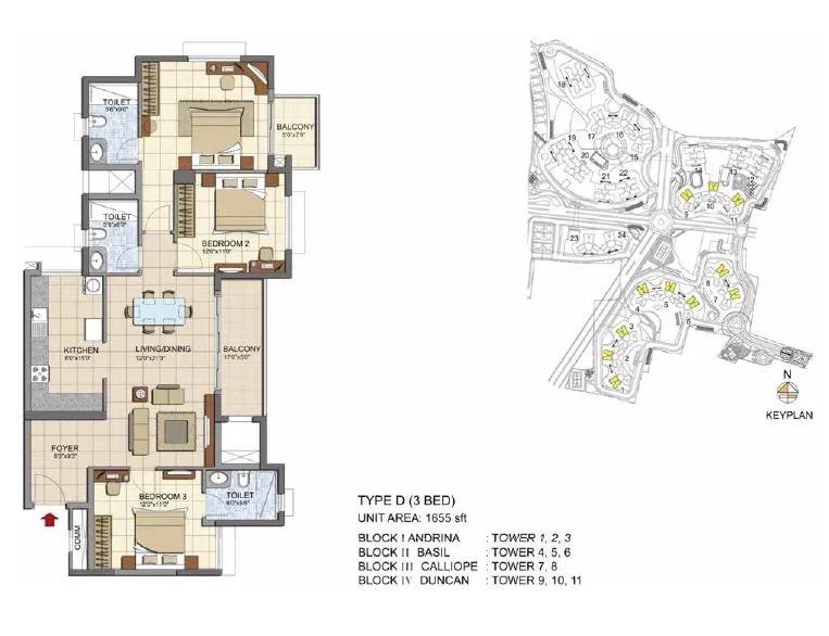 Prestige Lakeside Habitat floor plan 5