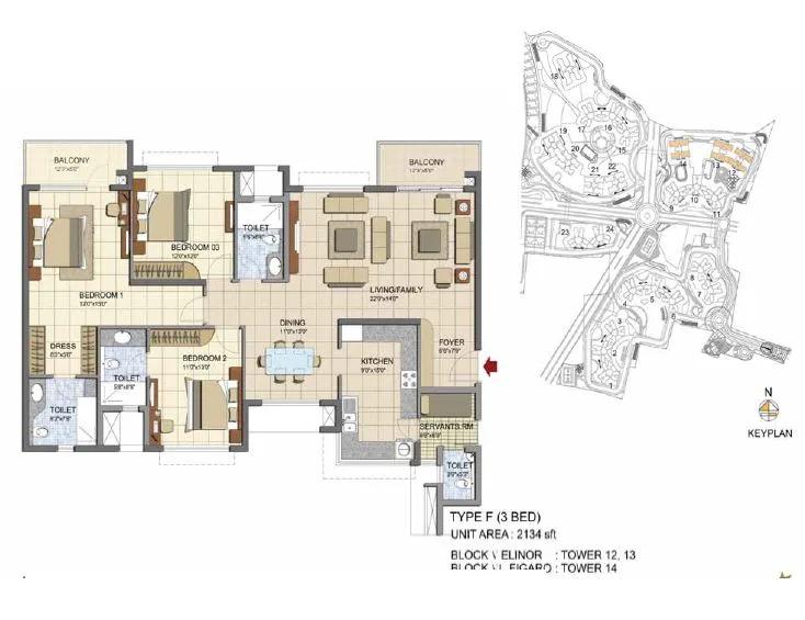 Prestige Lakeside Habitat floor plan 7