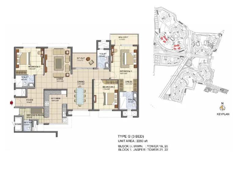 Prestige Lakeside Habitat floor plan 8