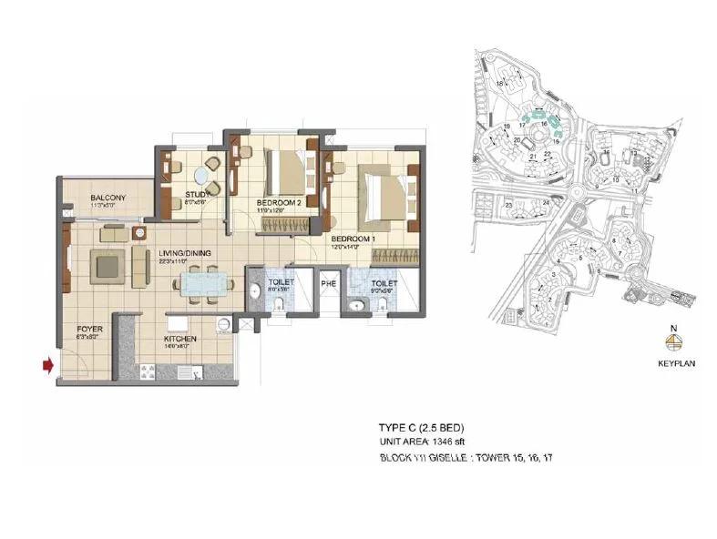 Prestige Lakeside Habitat floor plan 10