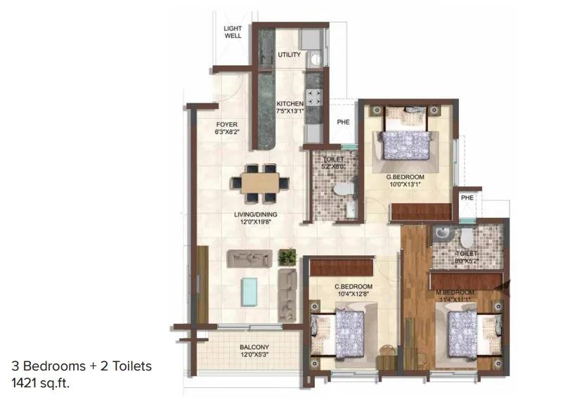 Brigade 7 Gardens floor plan 4