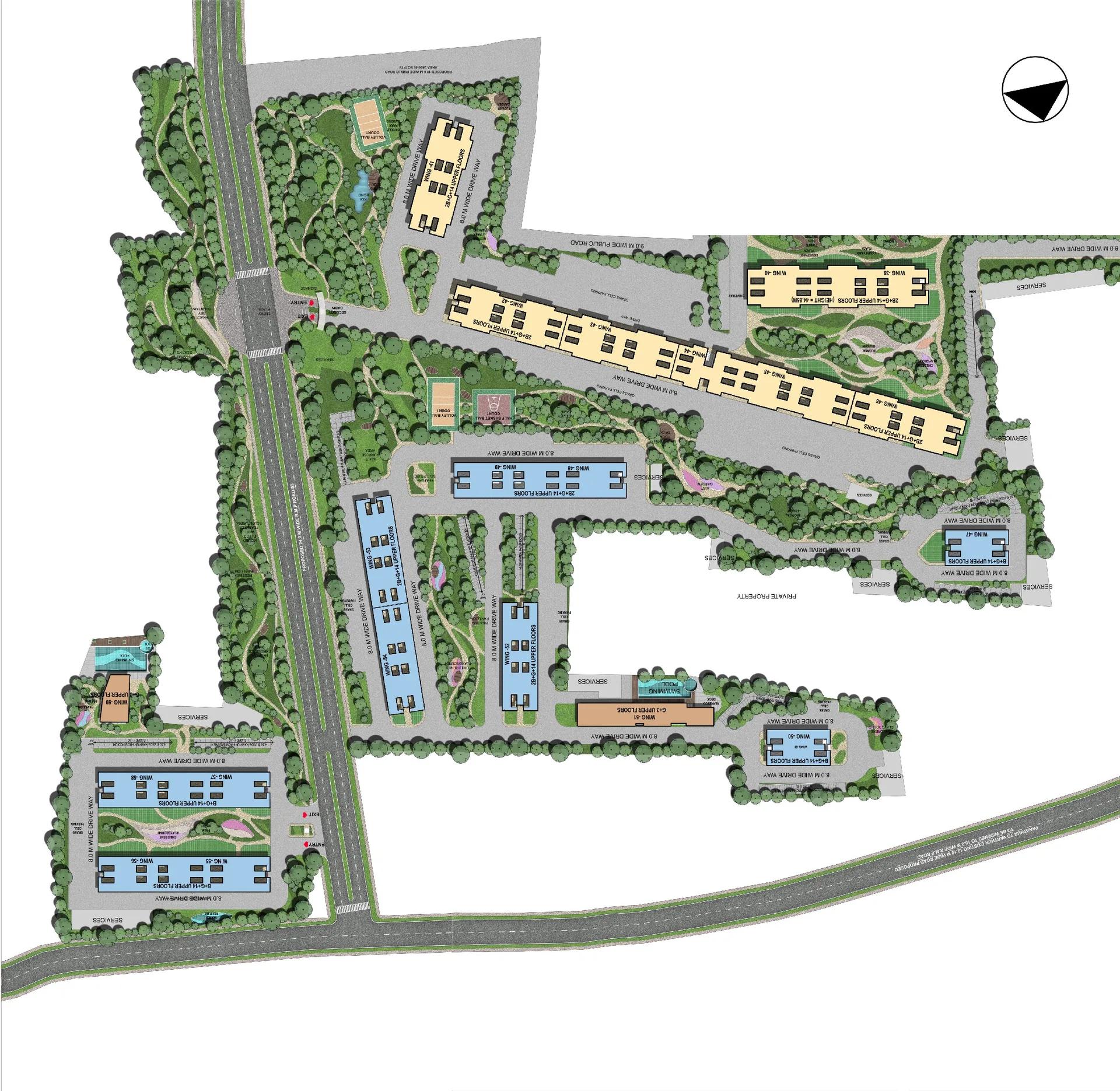 Layout plan of Sobha Gateway Of Dreams