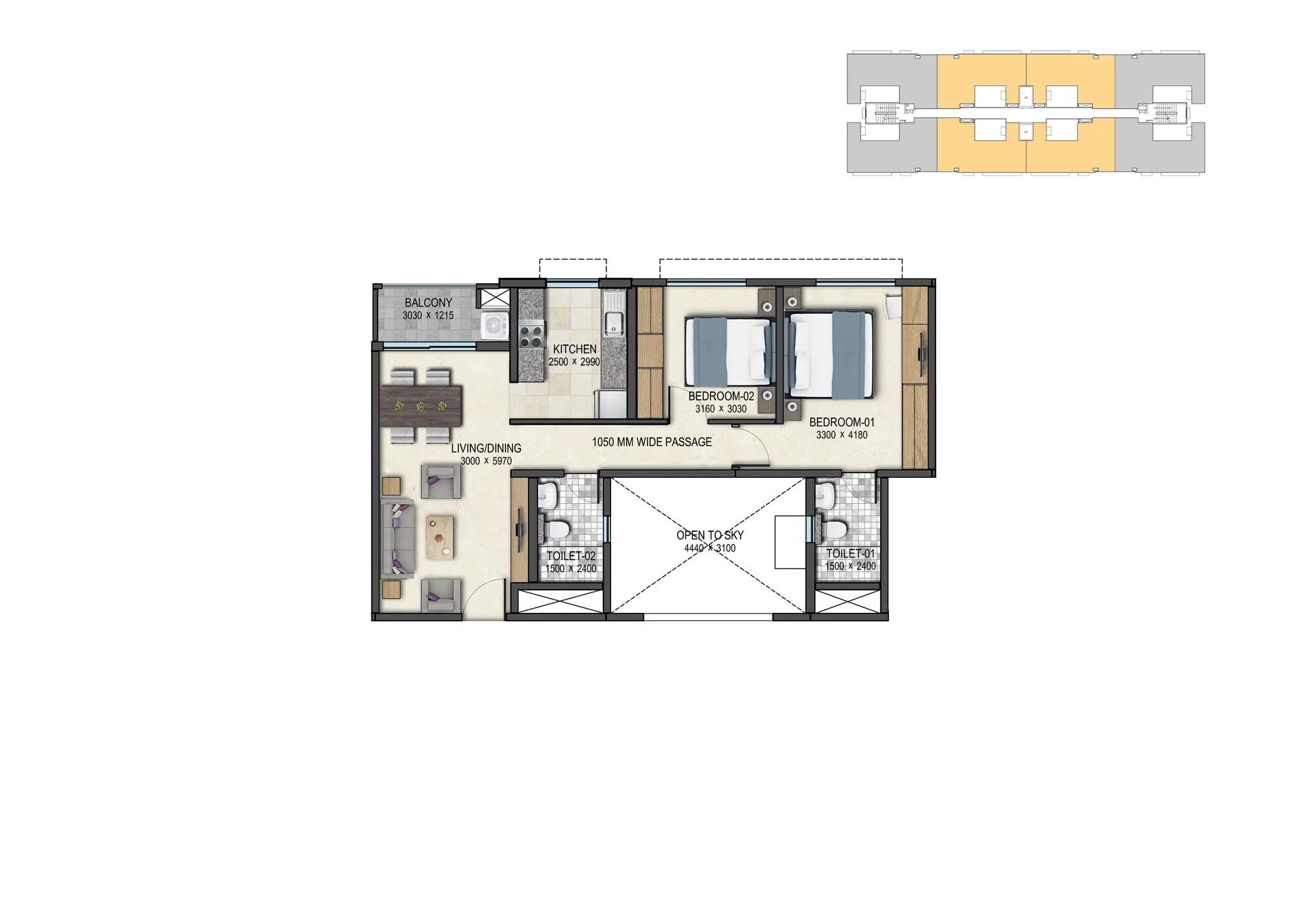 Sobha Gateway Of Dreams floor plan 2