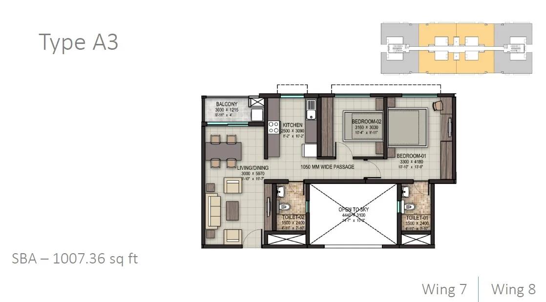 Sobha Dream Acres floor plan 2