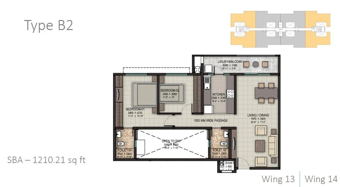 Sobha Dream Acres floor plan 8
