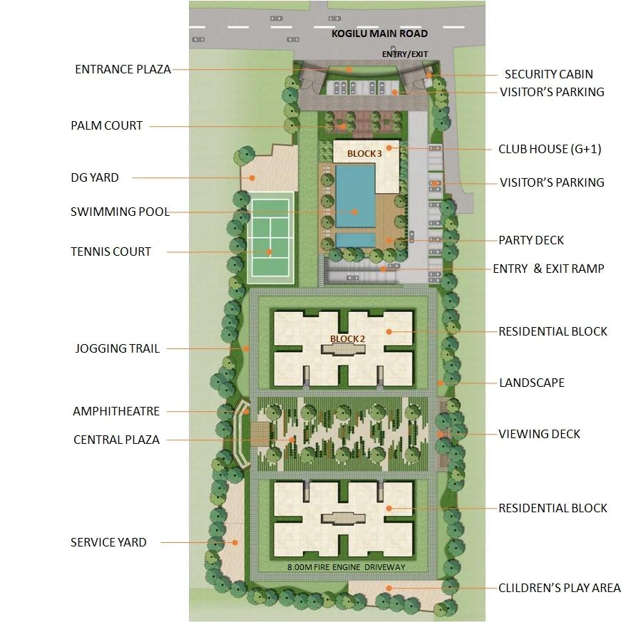 Layout plan of Sobha Square