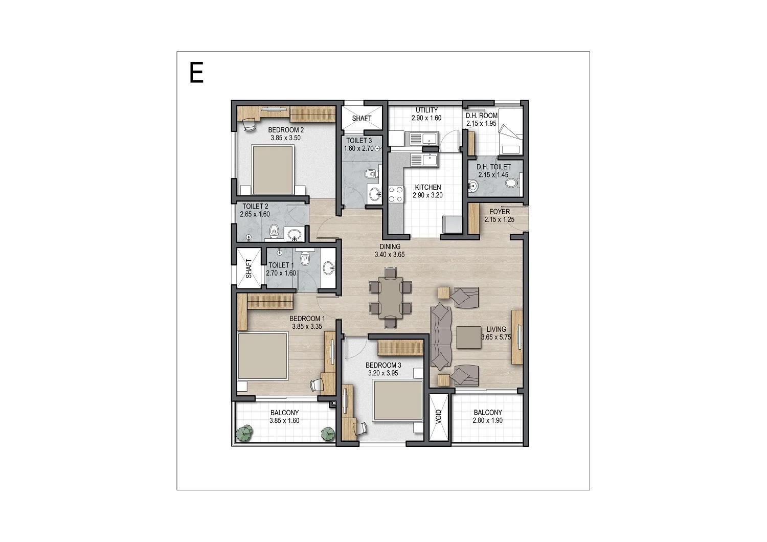 Sobha Square floor plan 2