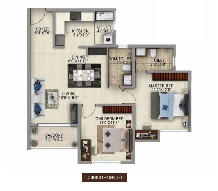 Salarpuria sattva anugraha floor plan 3