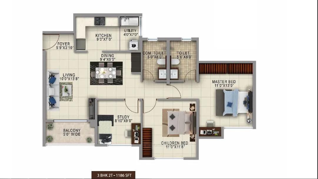 Salarpuria sattva anugraha floor plan 4