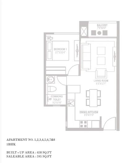 Hiranandani Penrith floor plan 1
