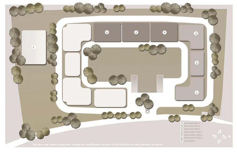 Layout plan of Hiranandani Glen Classic