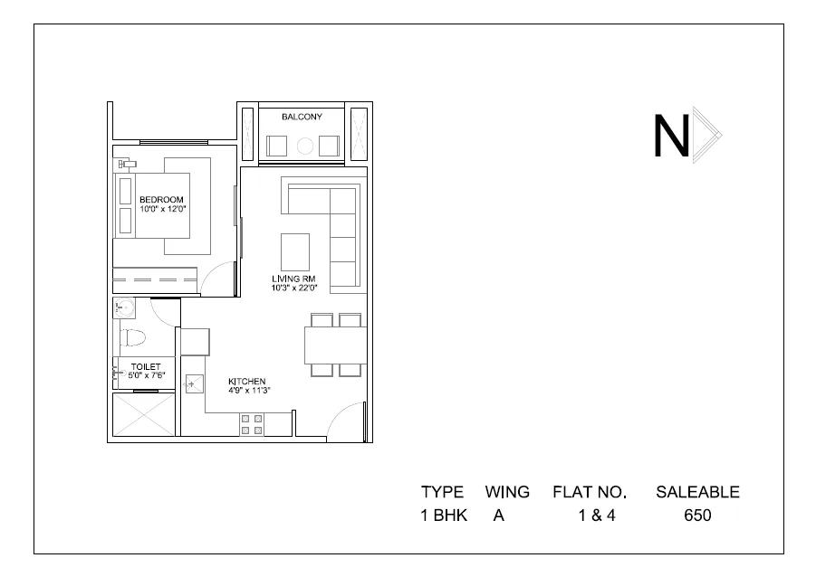 Hiranandani Glen Classic floor plan 2