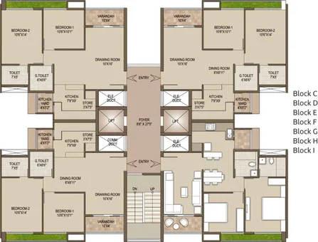 Arvind Skylands floor plan 1