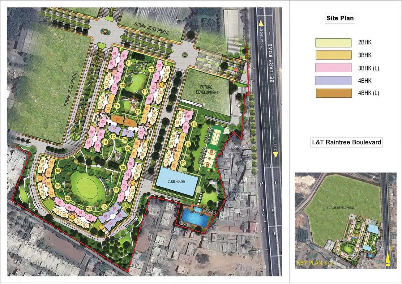 Layout plan of L&T Raintree Boulevard