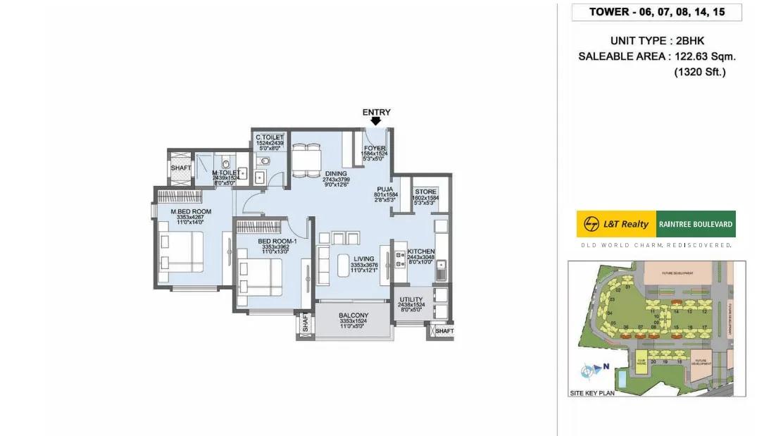 L&T Raintree Boulevard floor plan 1