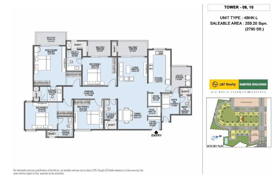 L&T Raintree Boulevard floor plan 2