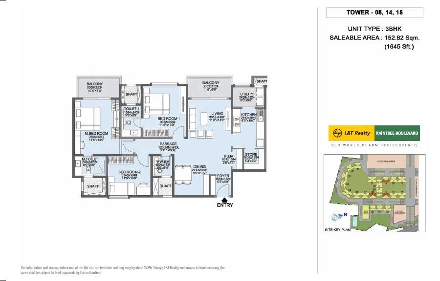 L&T Raintree Boulevard floor plan 4