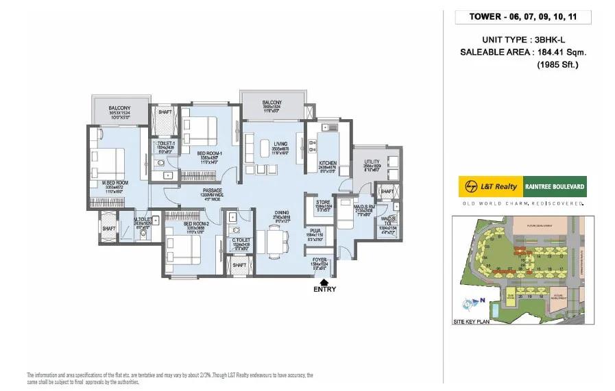 L&T Raintree Boulevard floor plan 5