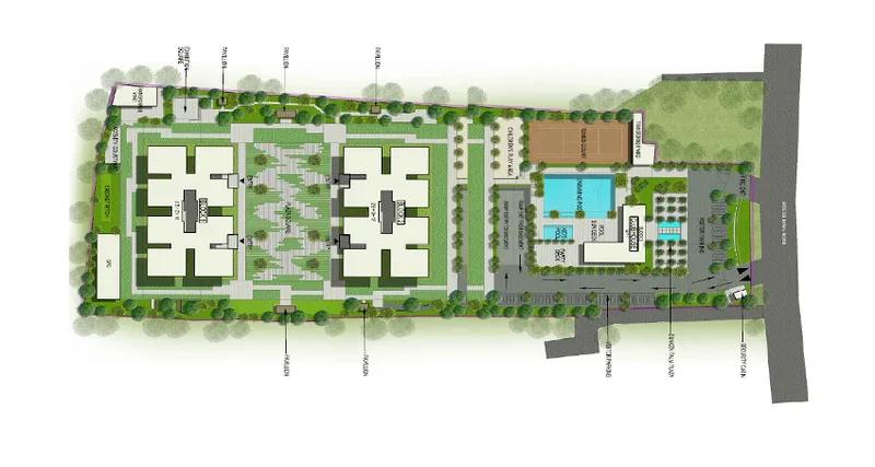 Layout plan of Sobha Palm Court