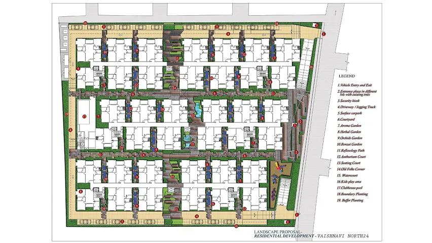 Layout plan of Vaishnavi North 24