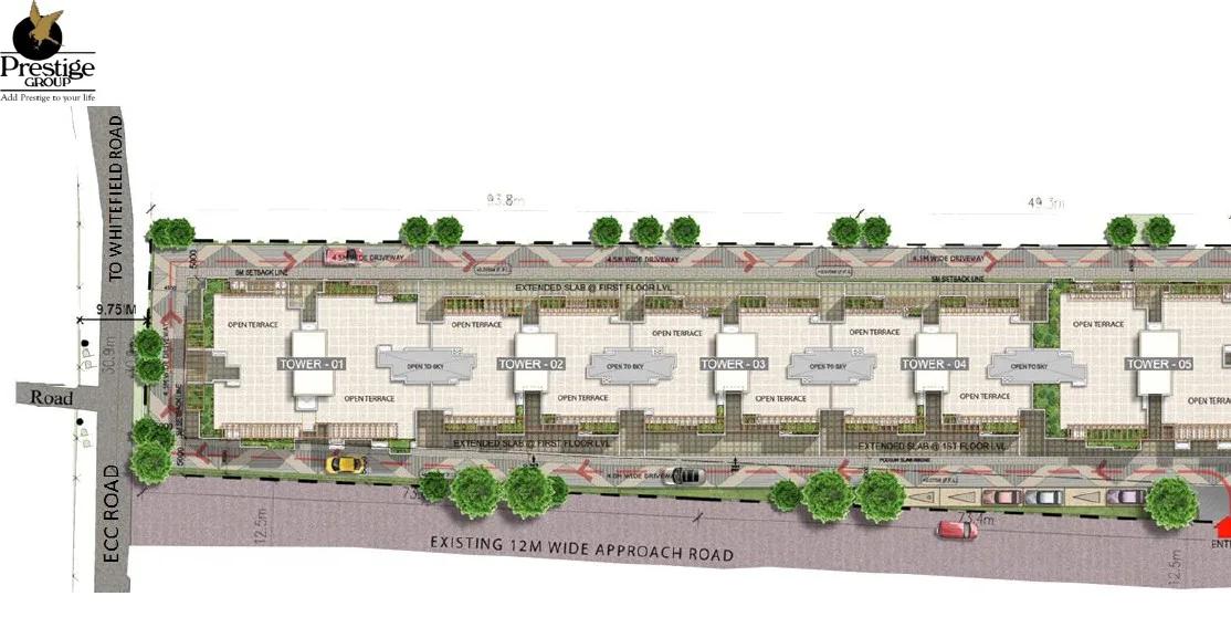 Layout plan of Prestige Boulevard