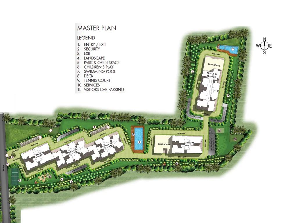 Layout plan of Prestige Misty Waters