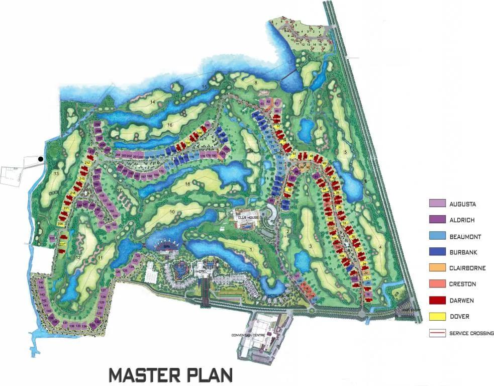 Layout plan of Prestige Golfshire