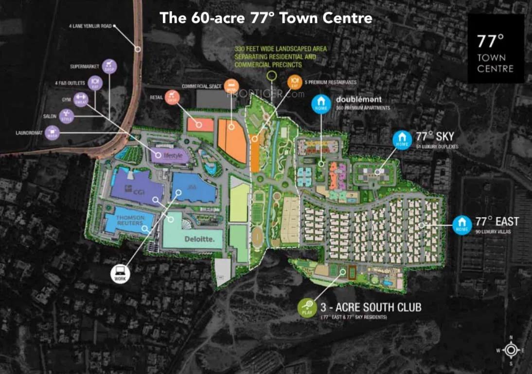Layout plan of DivyaSree 77 Sky