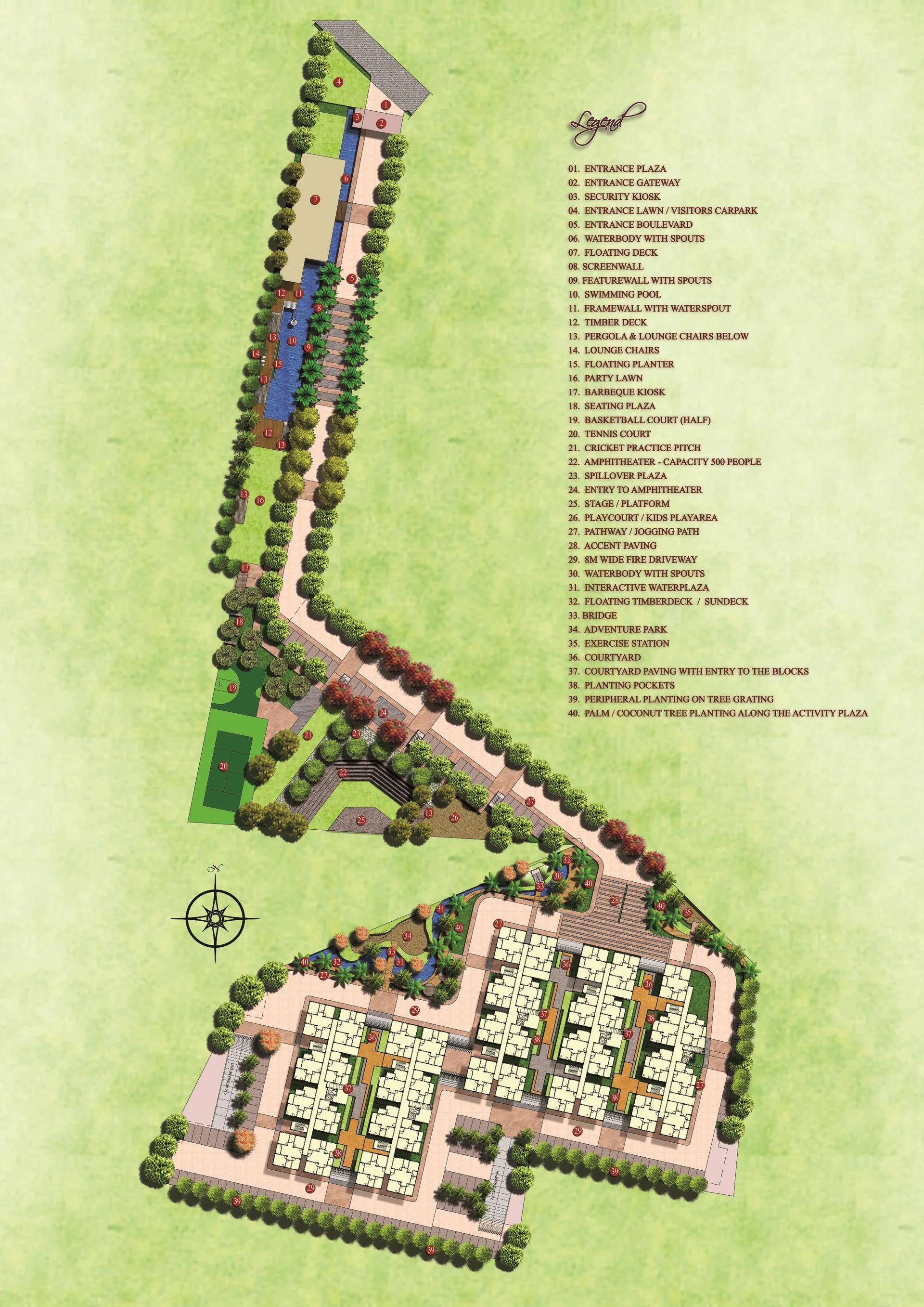 Layout plan of Krishna Goldfields