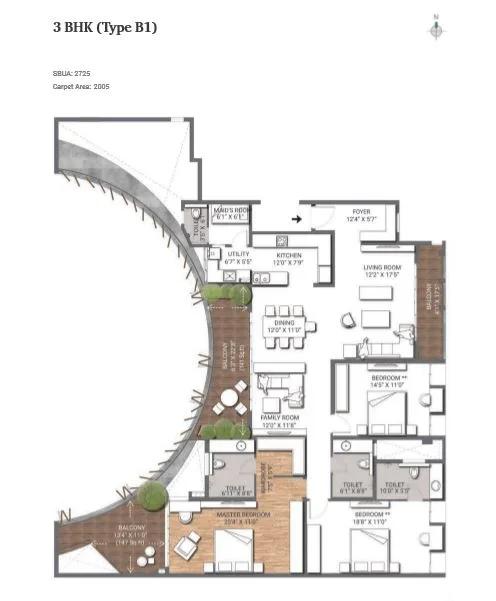 Assetz 38 & Banyan floor plan 3