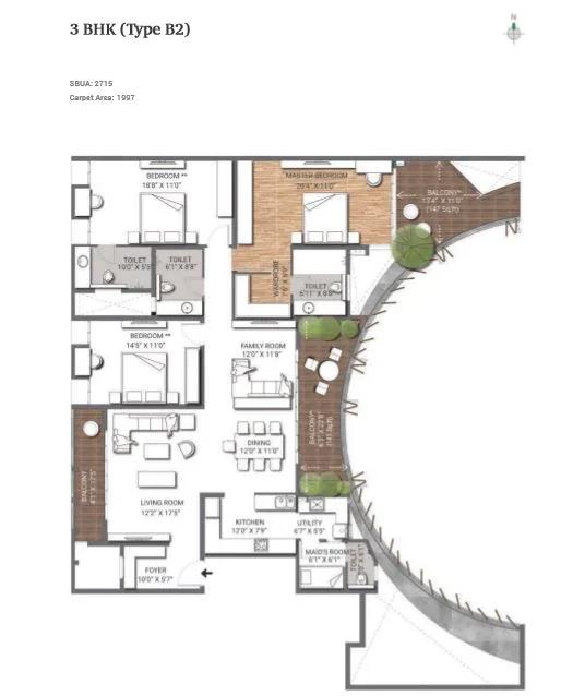 Assetz 38 & Banyan floor plan 4
