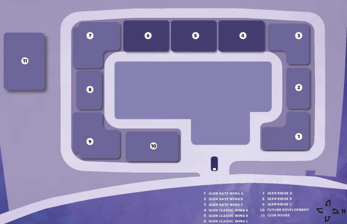 Layout plan of Hiranandani Glen Gate