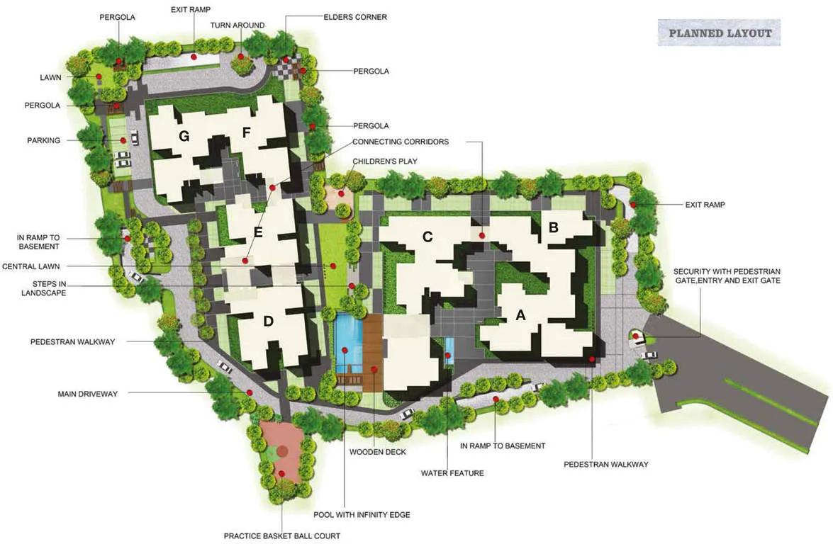 Layout plan of Ajmera Stone Park