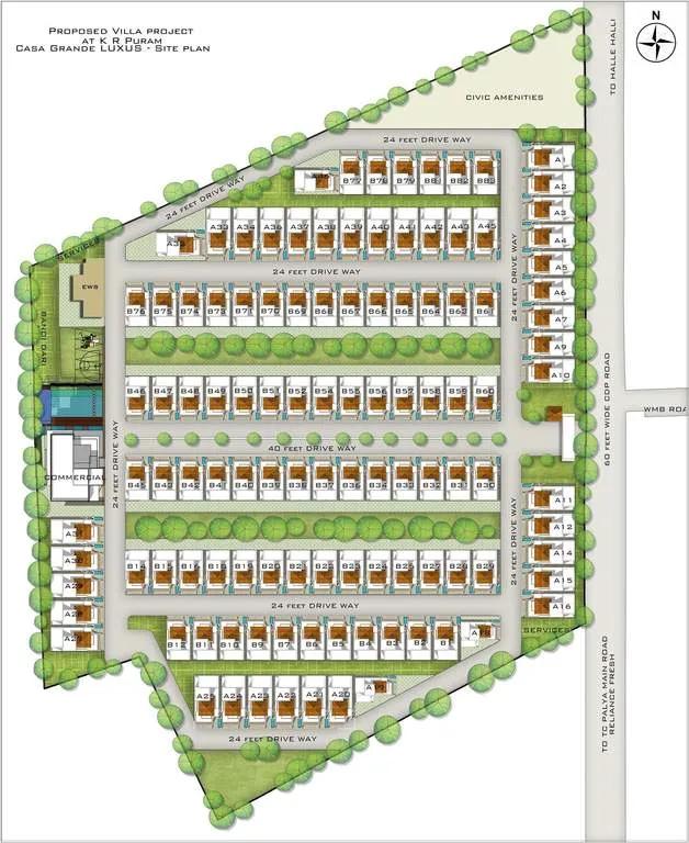 Layout plan of Casa Grande Luxus
