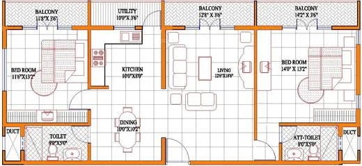 Layout plan of Concorde Livingston