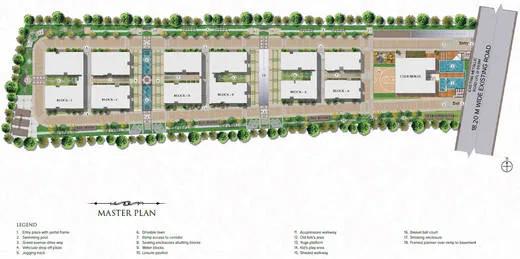 Layout plan of Golden Hanging Gardens
