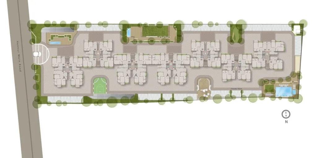 Layout plan of Goyal Orchid Woods