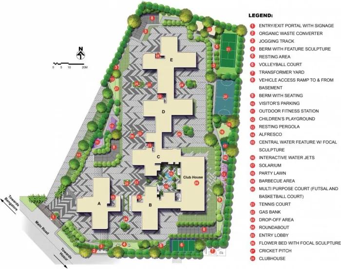 Layout plan of Kolte Patil itower Exente